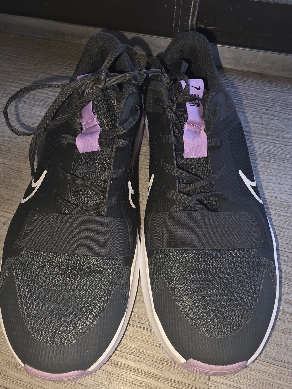 Nike Black and Purple Women’s Training Sneakers